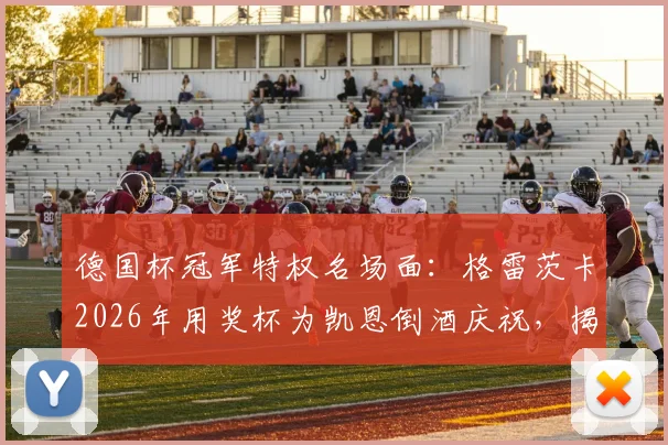 德国杯冠军特权名场面：格雷茨卡2026年用奖杯为凯恩倒酒庆祝，揭秘更衣室狂欢细节